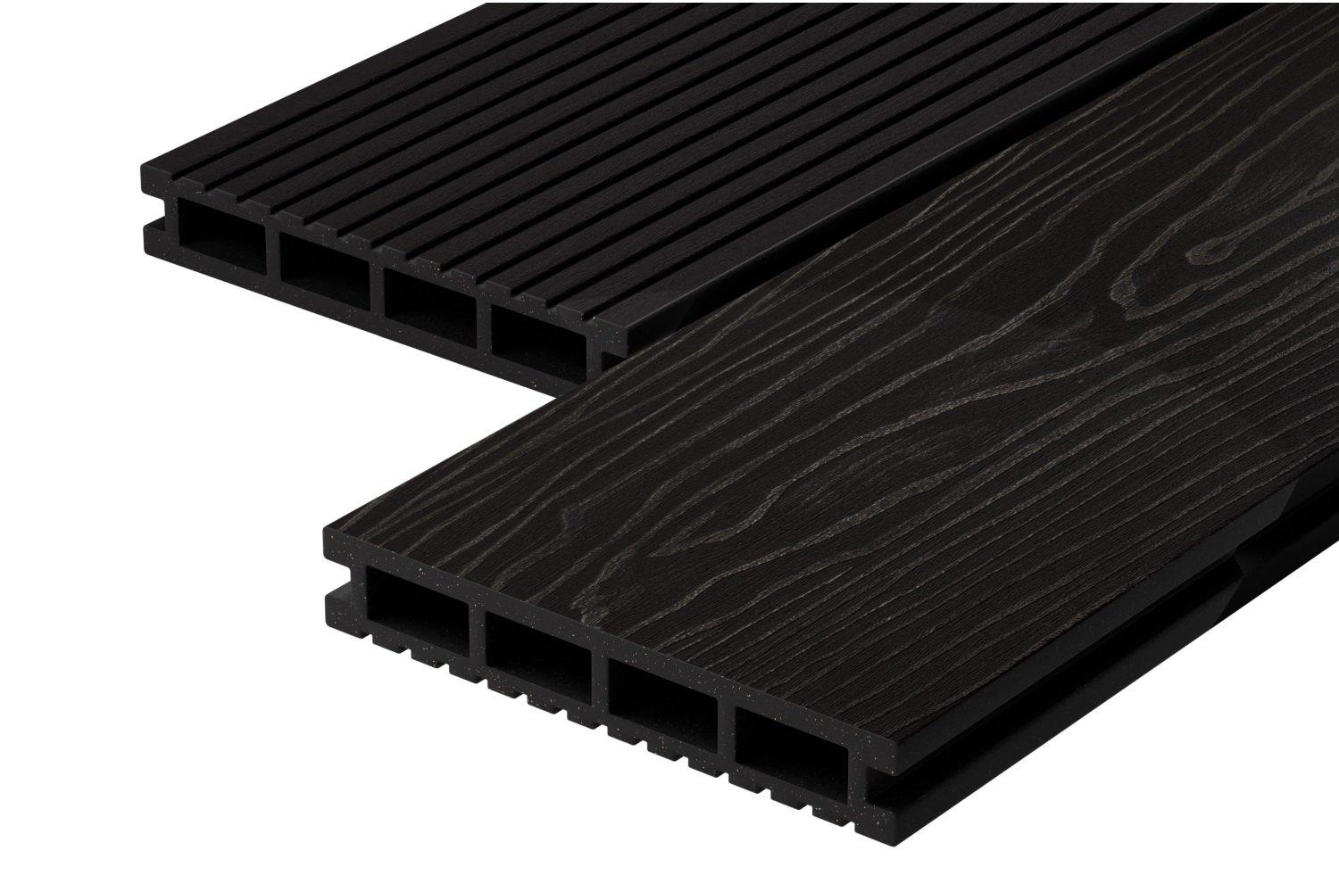 Террасная доска Decking Urban 150х24х3000 0,45м2 графит (Жженый Кедр)